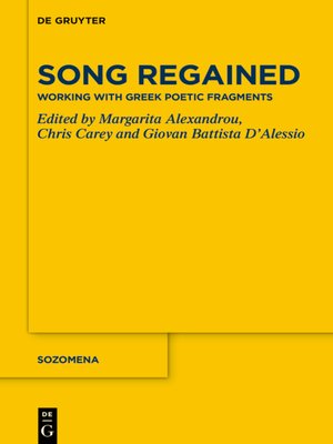 cover image of Song Regained